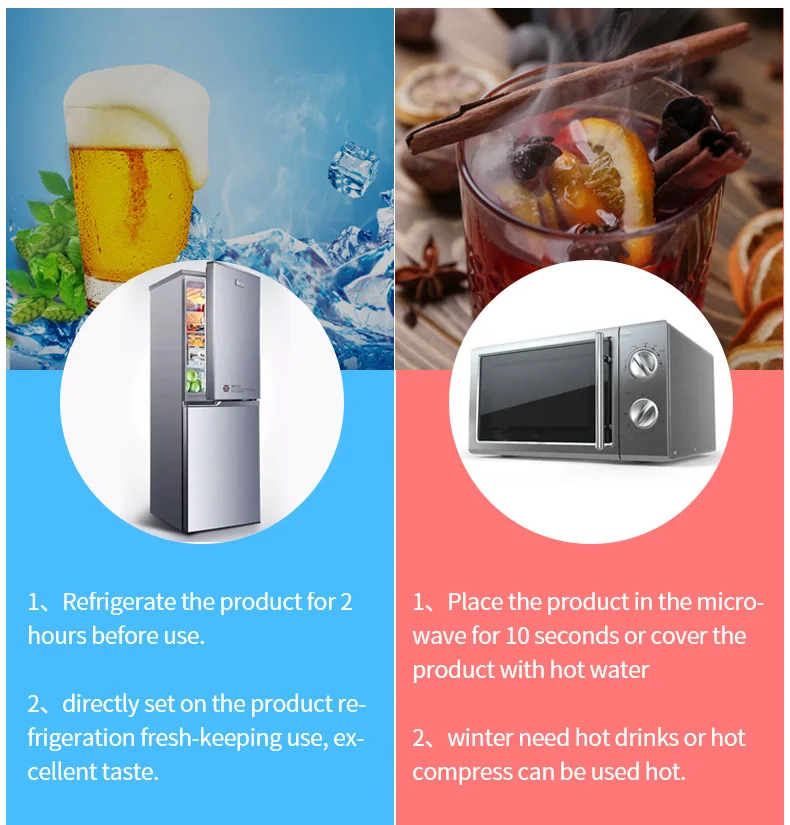 Wine Iced Bottle Bag Wrap Sleeve Fresh Keeping Gel Pack Neoprene Insulated Beer Bottle Holder Insulated Cooling Sleeve