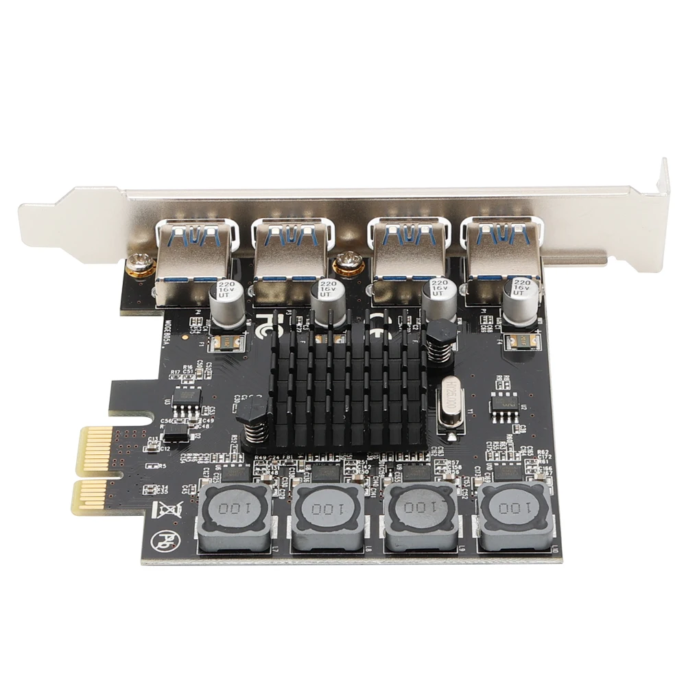 VL805 4 Port USB3.0 riser card PCI-E to 4 port USB 3.0 expansion card self powered