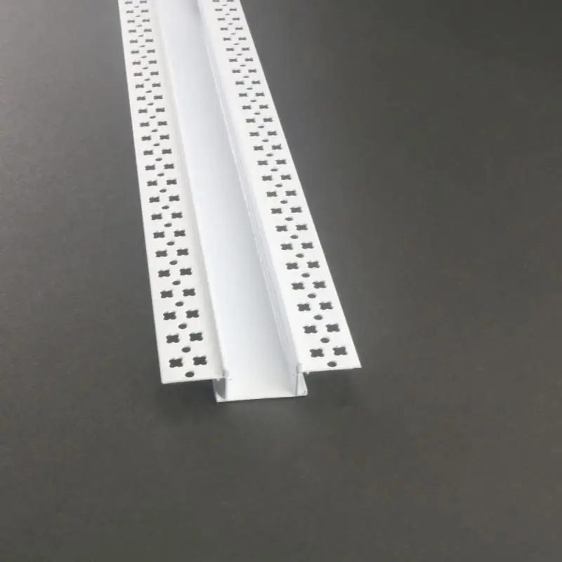 Recessed Ceiling Wall Drywall Gypsum Plaster Board Inside Outside Corner Tube Channel Led Alu Aluminium Profiles For Strip Light