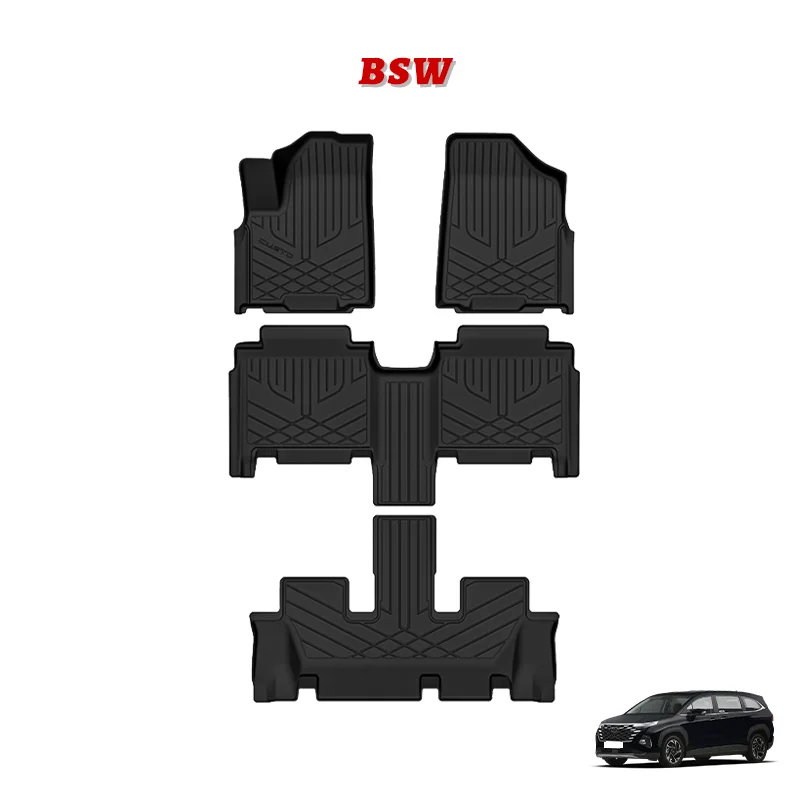 All Weather Car Mats Waterproof Non-slip Car Floor Mat for Hyundai Custo 3D TPE Carpet Car Interior Accessories