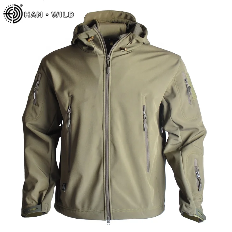 HAN WILD Tactical Jacket waterproof jacket tactical Mens Jacket Size 5XL