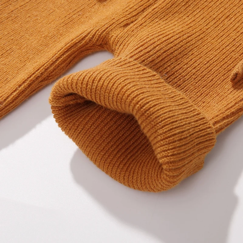 Wholesale custom 0-4 year old cotton soft comfortable knitted kids sweater suit pure color baby clothes