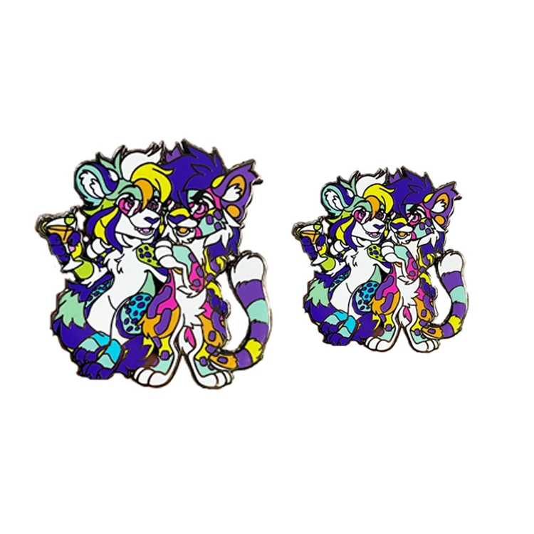 No Minimum Lapel Pin Metal Badge Manufacture Gold Plated Glitter Anime Cartoon Soft Hard Enamel Pin Custom Enamel Pin
