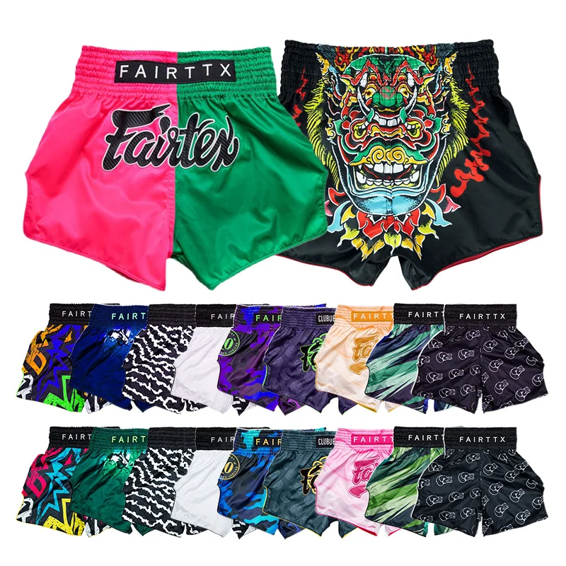 shorts for men Custom gym running nylon polyester martial arts wear boxing muay thai shorts