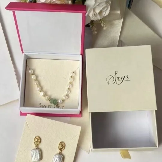 Wholesale Stock Pendant Storage Jewelry Display Paper Card with Custom Embossed Logo Necklace Ring Earring card
