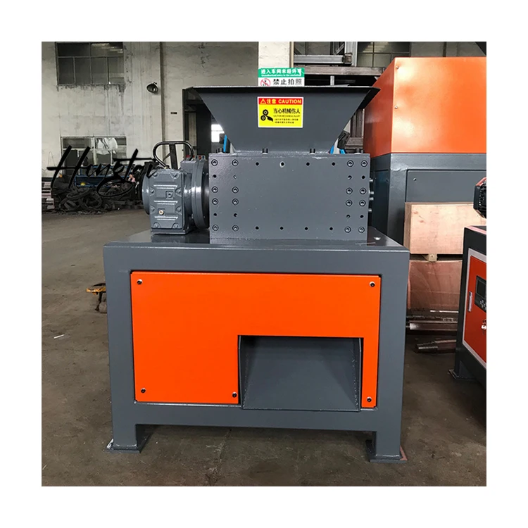 Pet Crusher Universal Waste Shredder Double Shaft Plastic Shredding Machine
