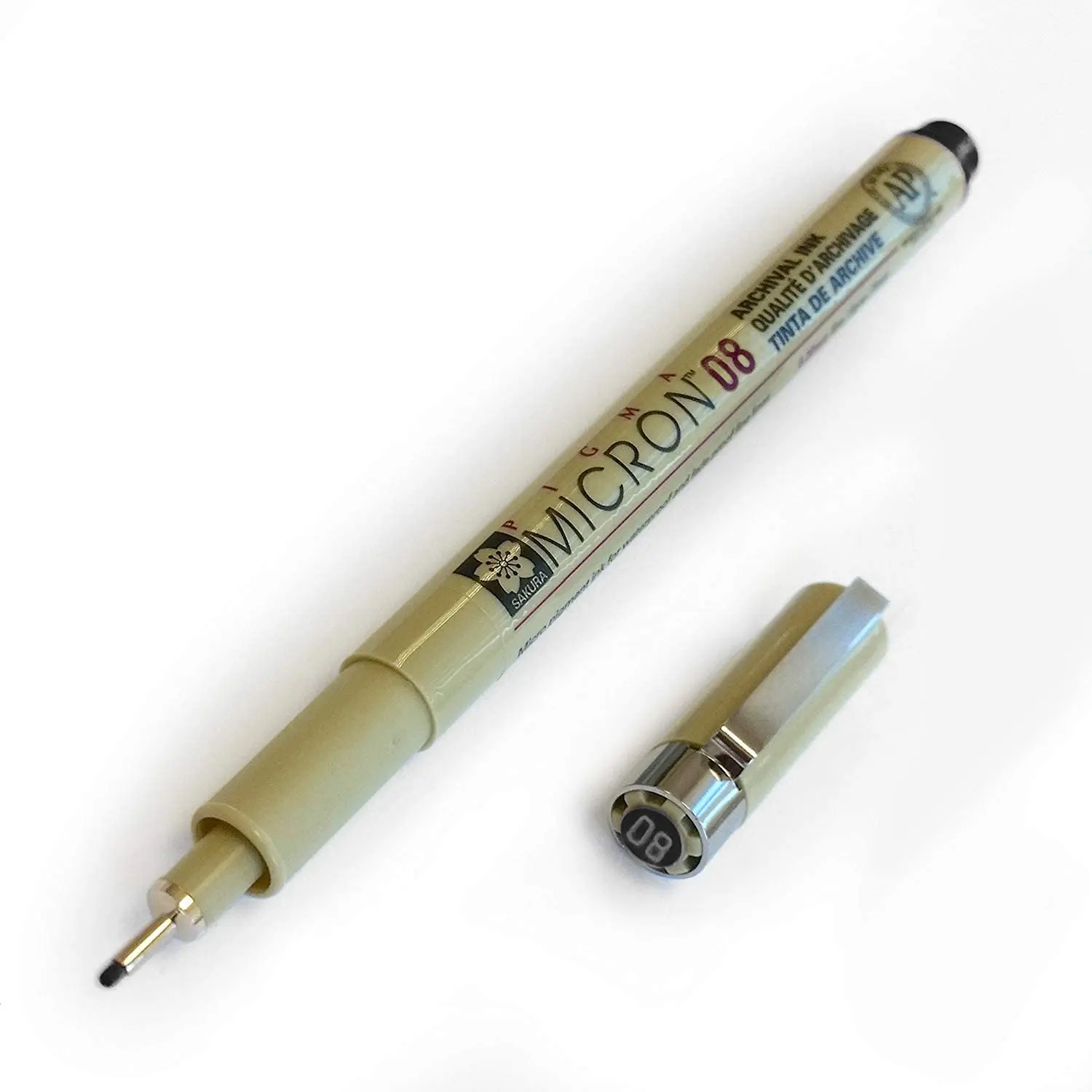 Sakura Micron pen Black ink marker felt tip pen, Archival pigment ink, fine point for artist drawing pens