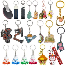 Key chain manufacturer personalized sublimation designer logo kawaii cartoon metal enamel cute anime custom keychain
