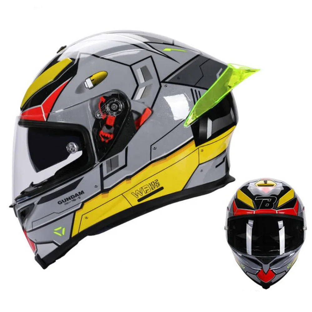 Motorcycle Accessories Motorcycle Safety Helmets ABS Full Face Double lens racing cross country  helmet DOT approved Helmet