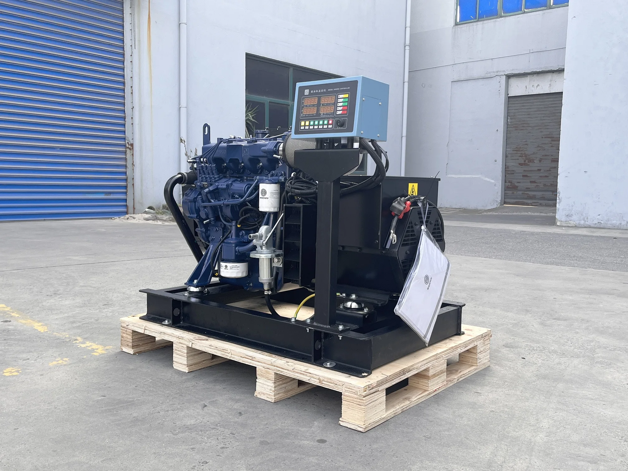 WEICHAI power WP2.3CD25E200 open silent type diesel generator set 25kw China factory manufacturer
