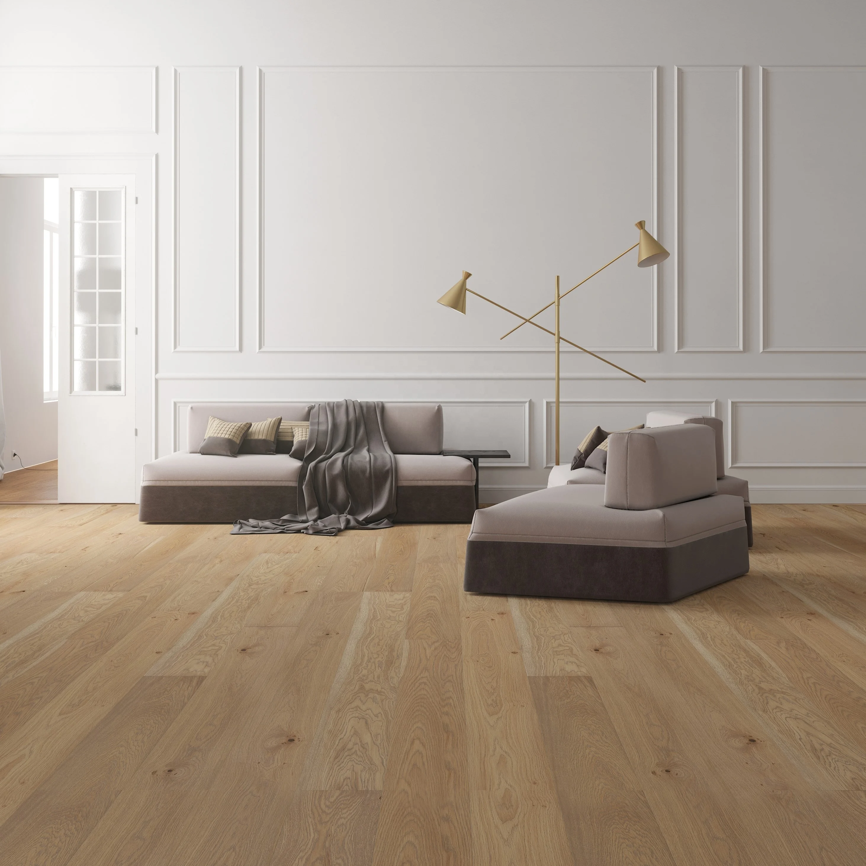OAK Veneer SPC Core  flooring-color 17#