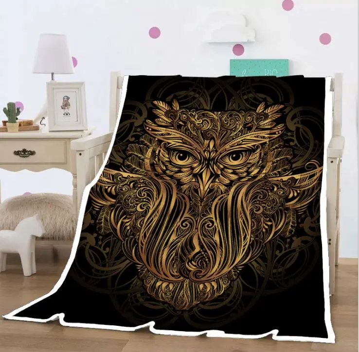 Factory wholesale popular king  size animal pattern custom printing flannel fleece blanket