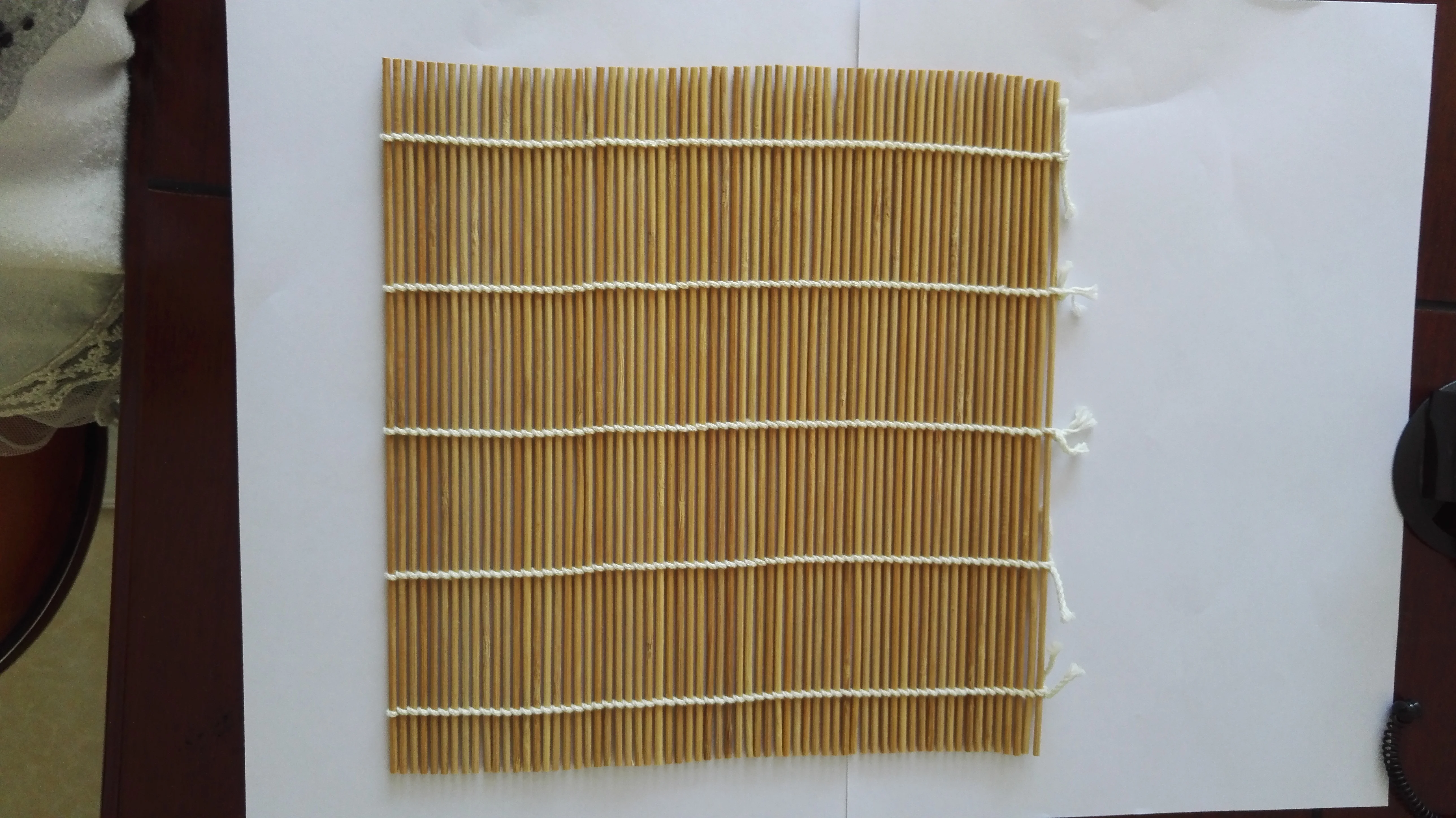 Carbonized color bamboo sushi rolling mat