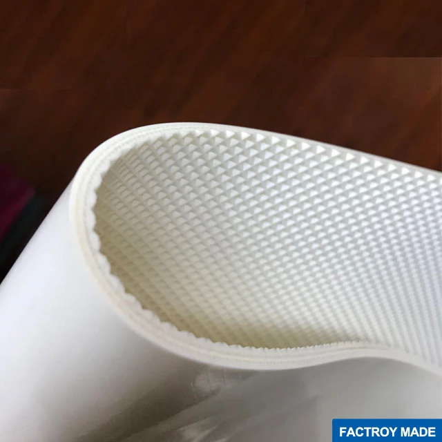 Food grade transparent dough sheeter pvc conveyor belt