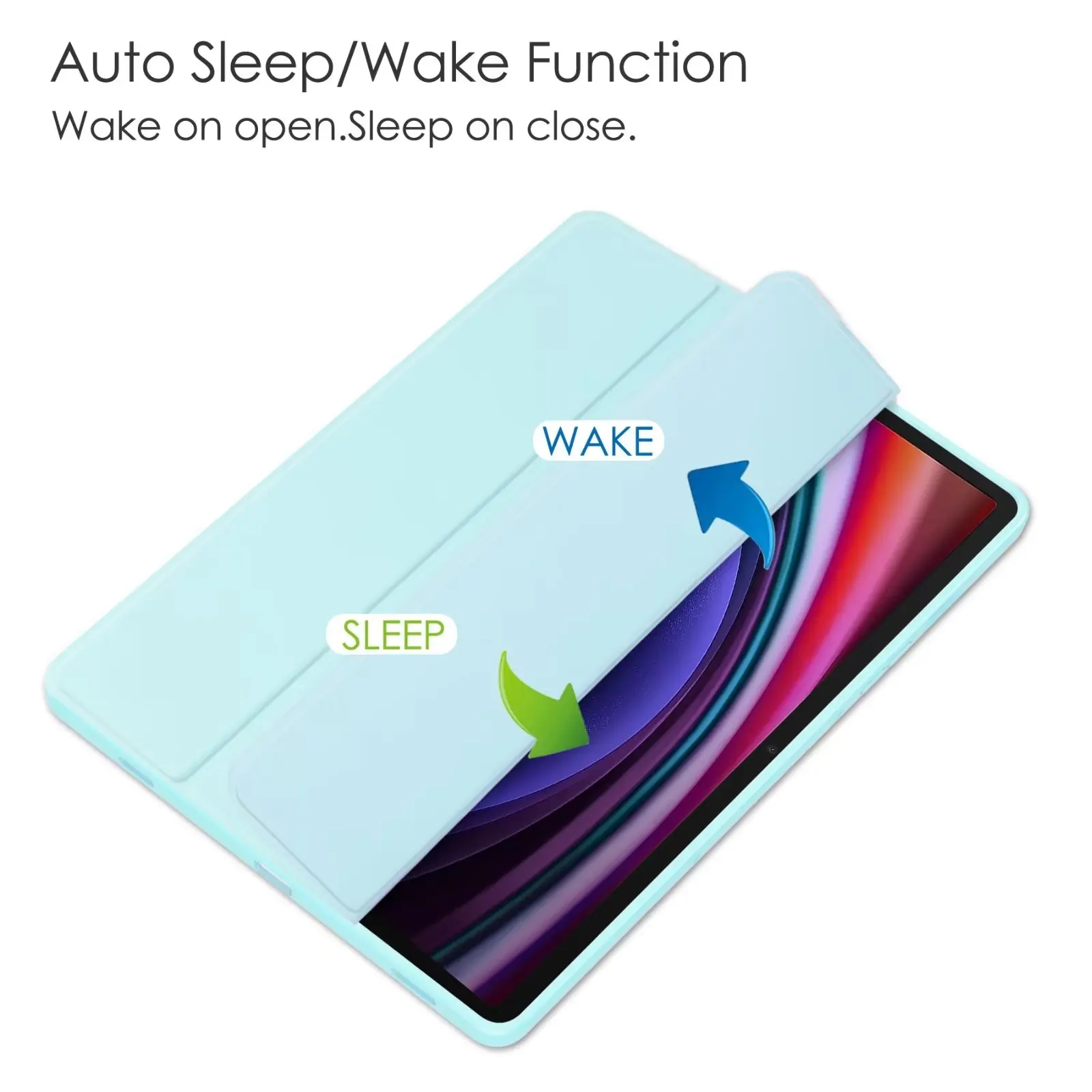 Auto Wake Sleep PU Leather Tablet Case For Samsung Galaxy Tab S9 S8 S7 S6 A8 Protect Case with Foldable Desktop Tablet Holder