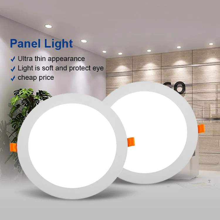 Factory Price 18W Round Recessed Slim Mounted Led Panel Indoor Lighting