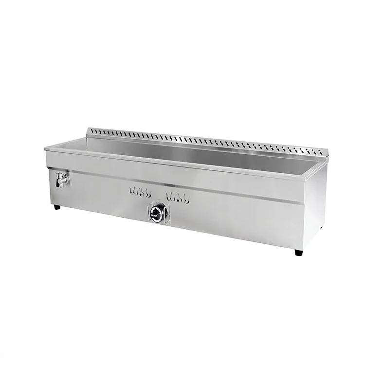 5 Pans Stainless Steel Commercial LPG Table Top Gas Bain