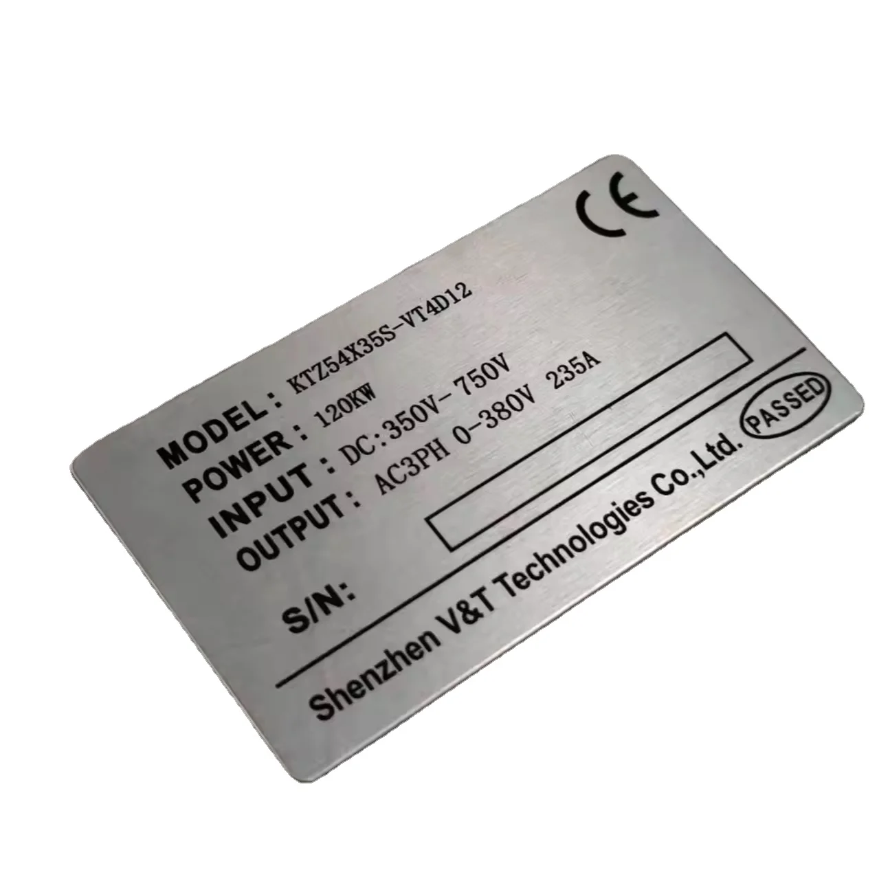 China Factory Metal Logo Nameplate Aluminum Printing Sticker Private Self adhesive Label