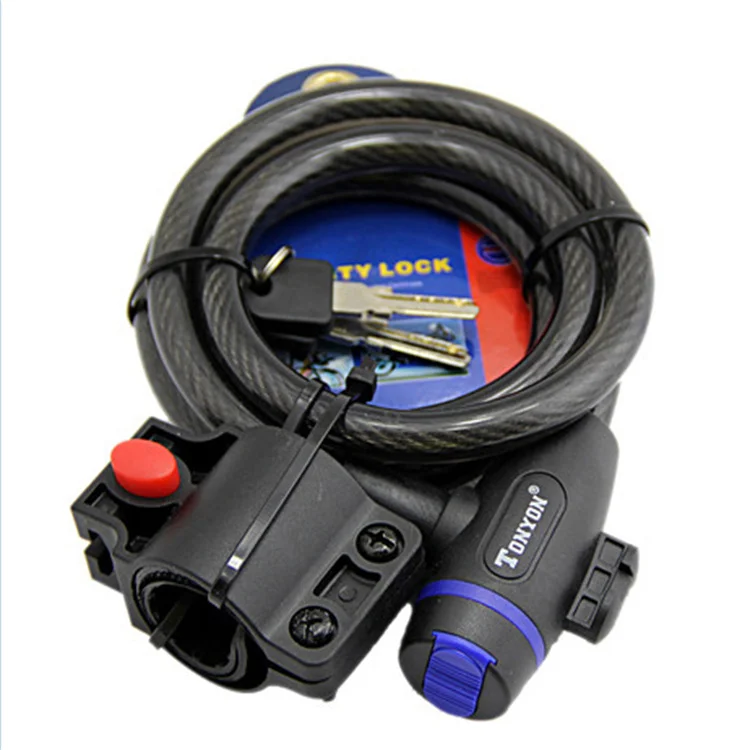 Лидер продаж, Противоугонный велосипедный замок, замок из нержавеющей стали для велосипеда, замок для мотоцикла, велосипеда, замок безопасности с 2 ключами