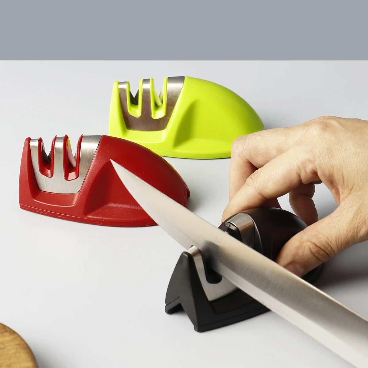 Kitchen small mini tool multifunction professional portable steel sharp blade knife sharpener