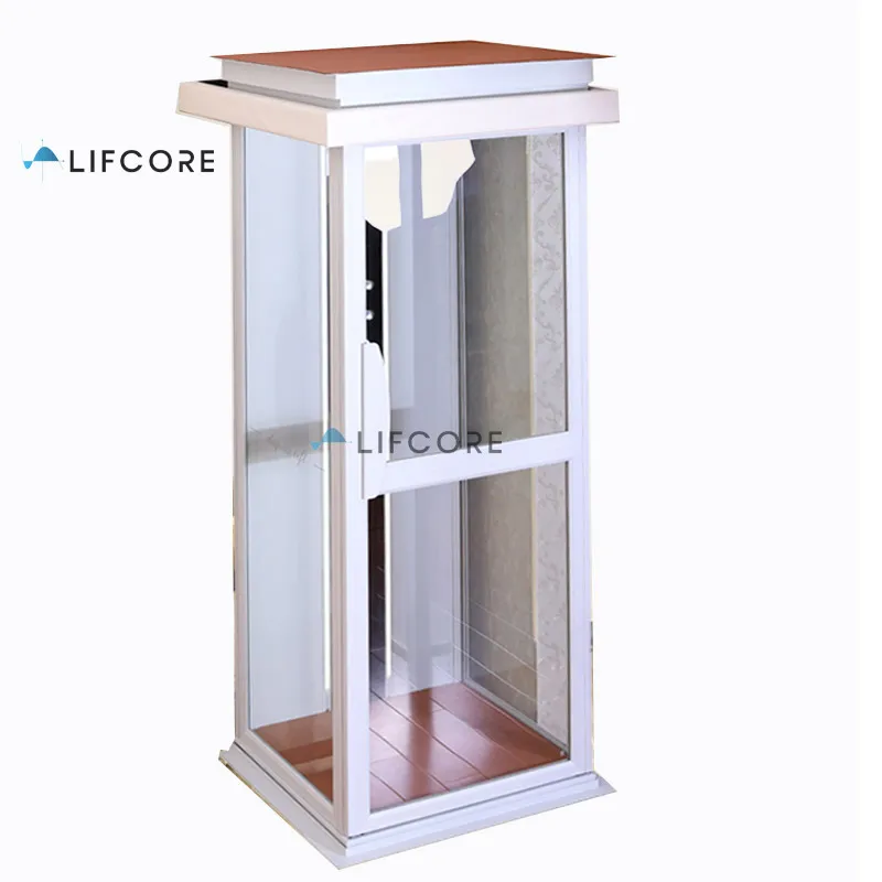 1 stops simple personal lift for home for handicap through floor with safety cover