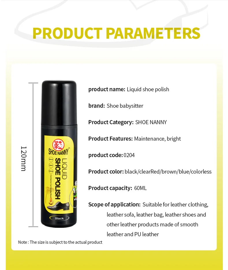 OEM Wholesale Professional Portable Liquid best neutral red shoe polish kit For bags Sofa and leather shoe