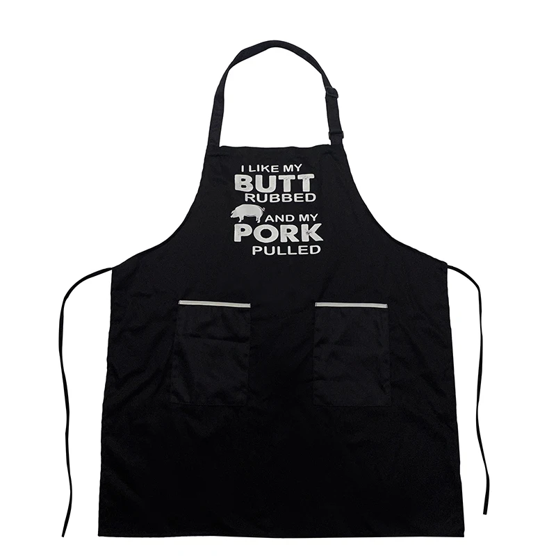 Customized Black Cotton Barber Apron Cute Beauty Apron For Flower Shop