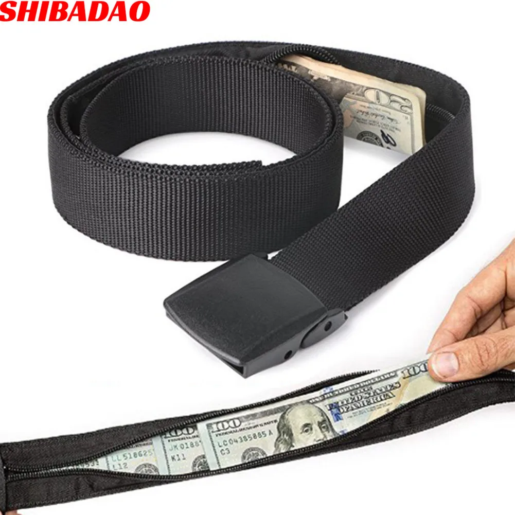 New Travel Hidden Cash Money Belt Bag Funny Pack Anti Theft Waist Packs Pouch Wallet Fanny Bag Casual Nylon Women Men Belt