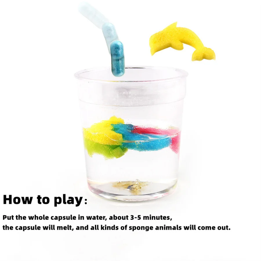 Hot Sales Water Growing Toys Water Swell Capsule Growing Capsule for Kids Creative Mini Amazing Soft Play Toys New Fancy Toys