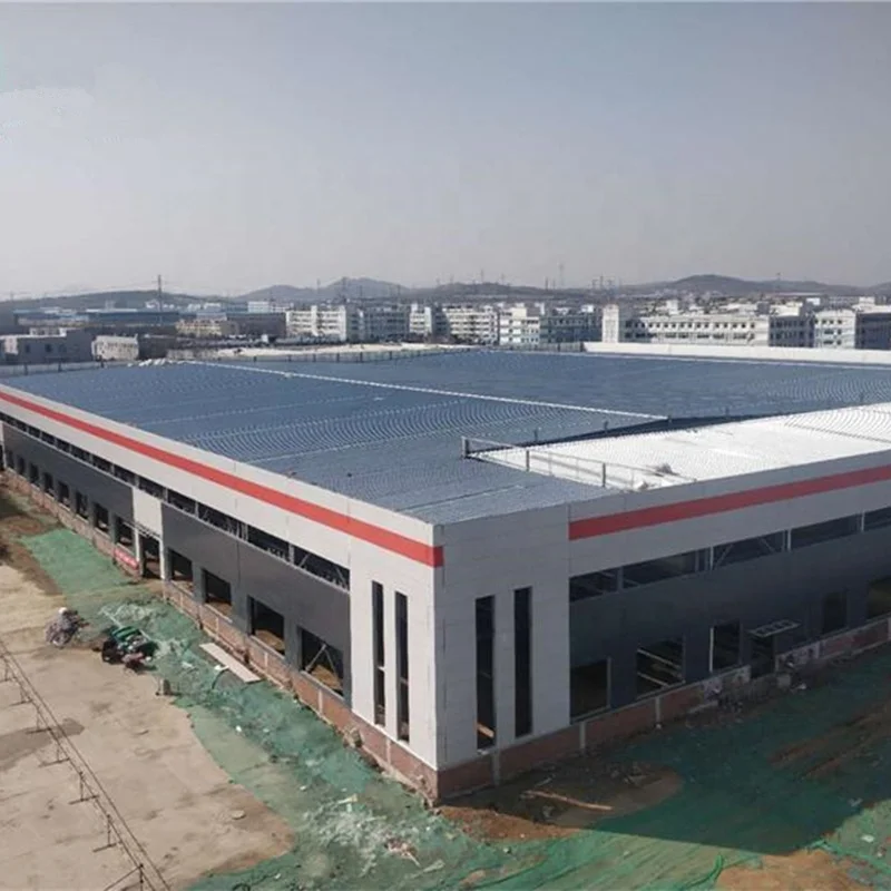 light metal building construction gable frame prefabricated industrial steel structure warehouse