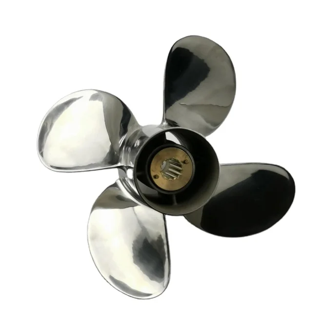 4 BLADES 40-50HP  11.6X12 boat ELLER Mathed JOHNSON STAINLESS STEEL    OUTBOARD PROPELLER MARINE PROPELLER