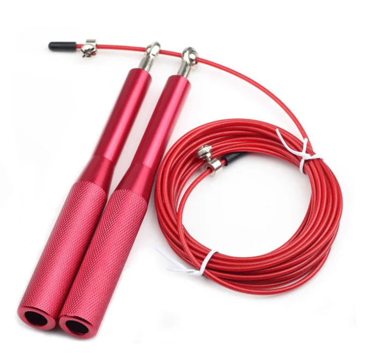 Hot Sale Adjustable Stainless Steel Wire Aluminum Handle speed Jump Skip Rope