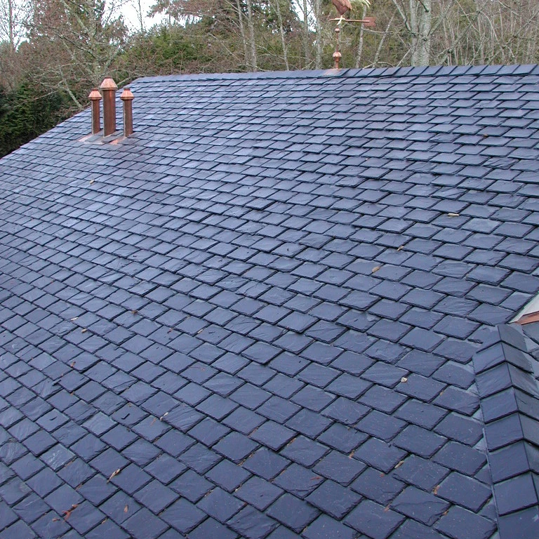 Натуральная черная кровельная шиферная плитка для наружного строительного материала