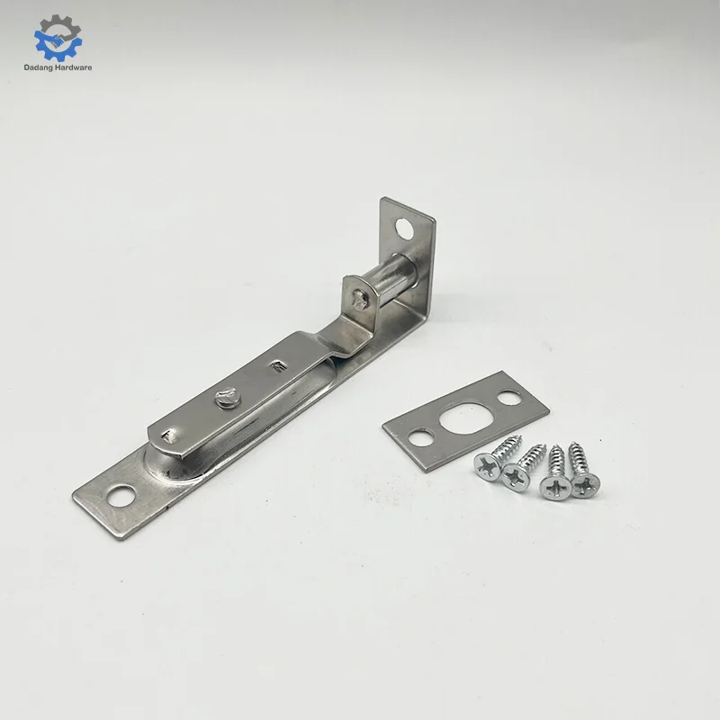 Door Accessories Factory 18 mm Width L Shape Stainless Steel Hidden Latch For Wood Door
