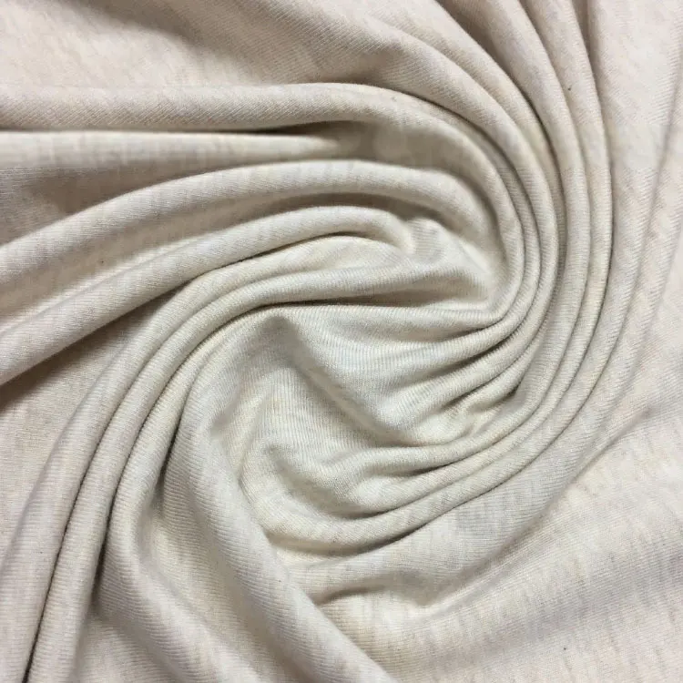 Lightweight thin hemp warm stretchy french terry fabric by the yard for sweatshirts hoodies knitted jersey cotton fabric