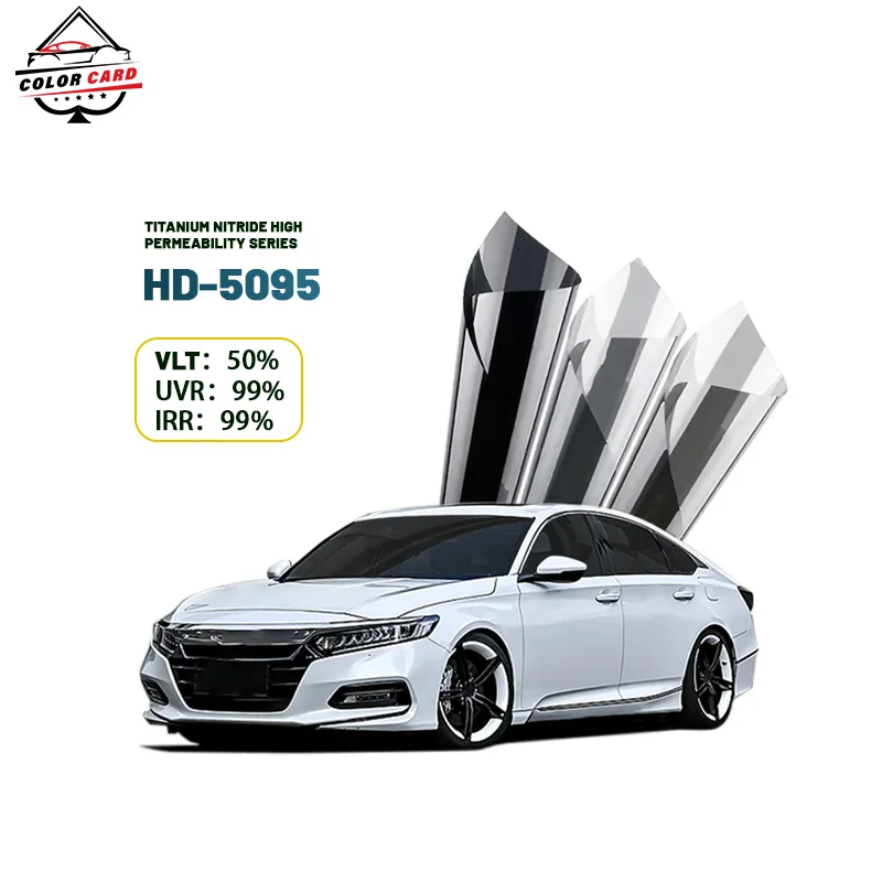 Оптовая цена нитрид титана с высокой проницаемостью Тонировочная пленка для окон защита от УФ-лучей Солнечная безопасность автомобильное стекло защитные пленки