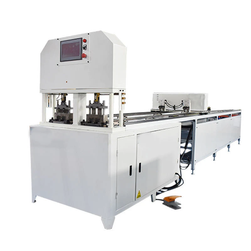 Automatic CNC 15 ton Double 3m  Line Square Round Metal Stamping Press Pipe Tube Hole Punching Machine