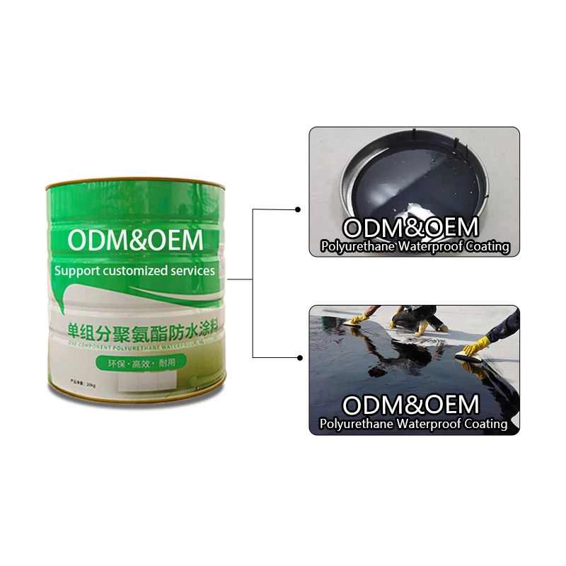 Hot Sale Construction Simple Operation Materials Polyurethane Waterproof Coating for Roof