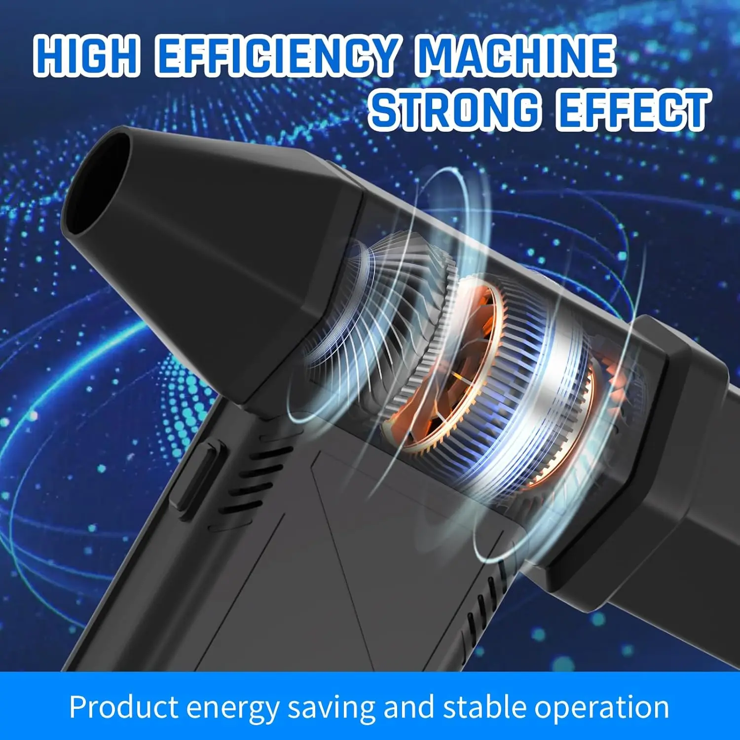 F.EASY.D Mini Metal Air Blower 130000RPM Portable Wireless Rechargeable Computer Keyboard Cleaning Air Duster