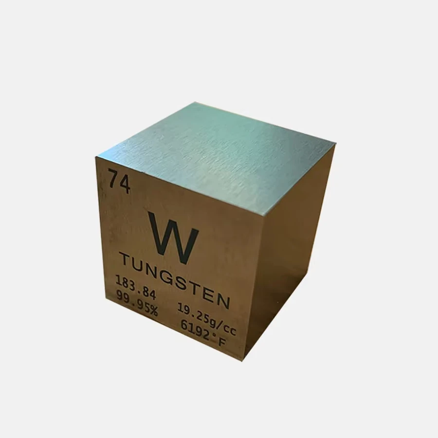 Metal Cubes High Density Element Cube for Element Collections Lab Experiment Material Small Objects Experience(Tungsten,1 Inch)
