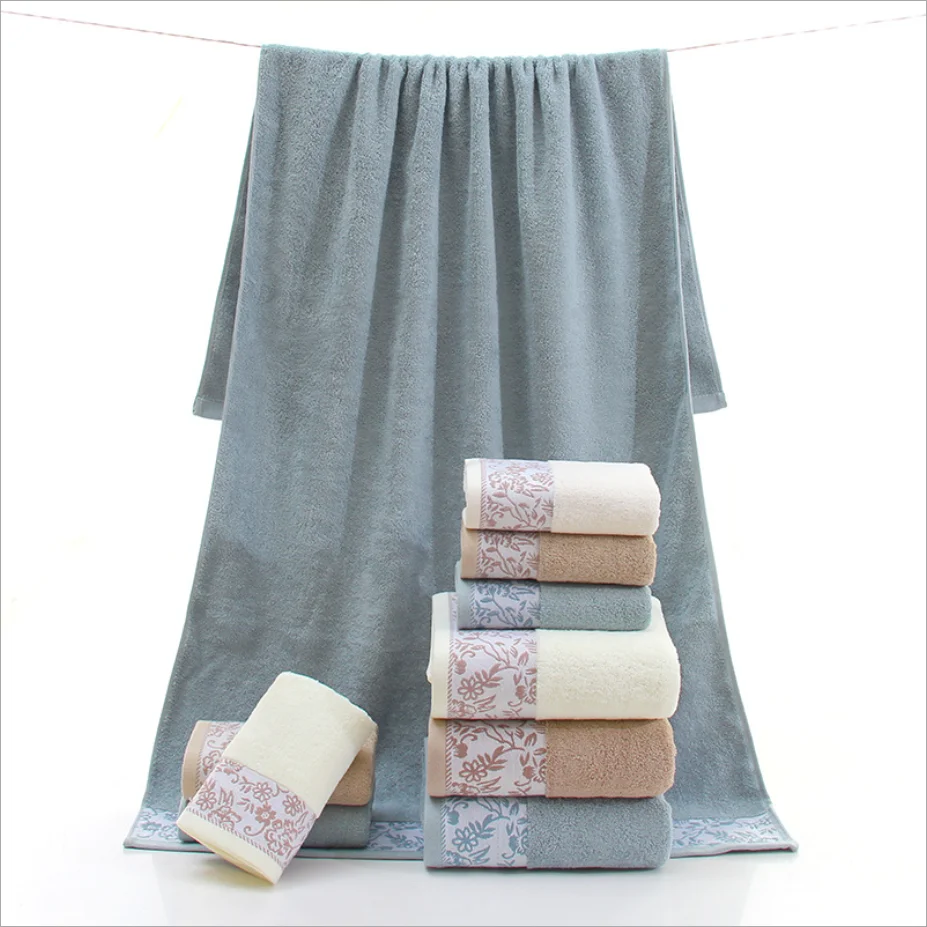 Hot Sale Luxury 5 star hotel use Gift Box packaging bath towel 100 cotton set