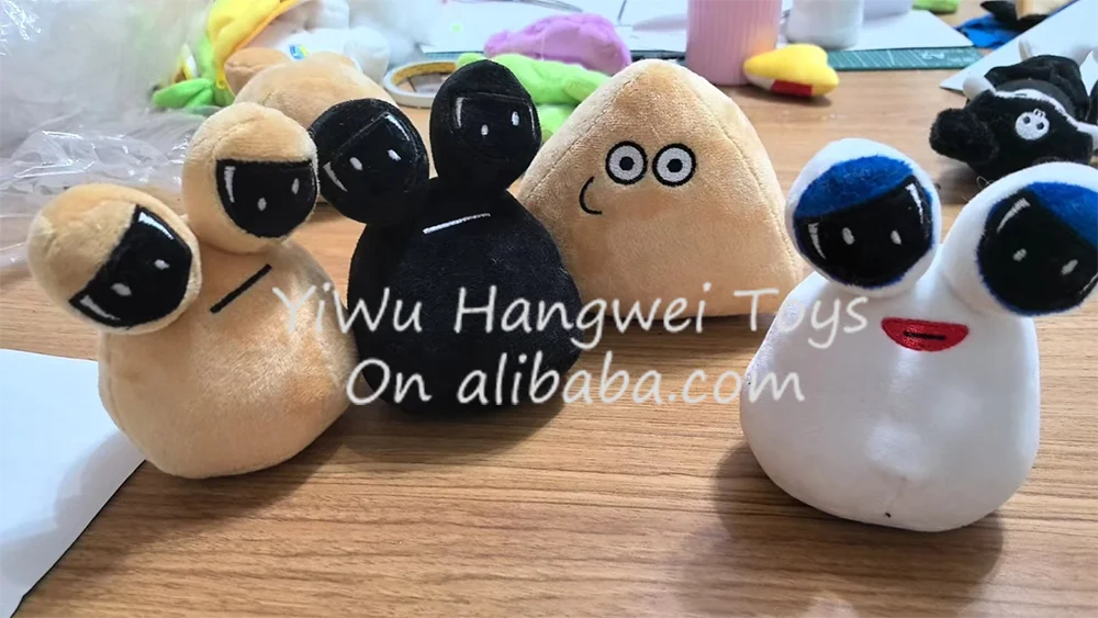 Factory Wholesale New 12 20 23 30cm My Pet Alien Pou Plush Toy Stuffed Figure Peluches Soft Stuffed Pou Plushie Toy
