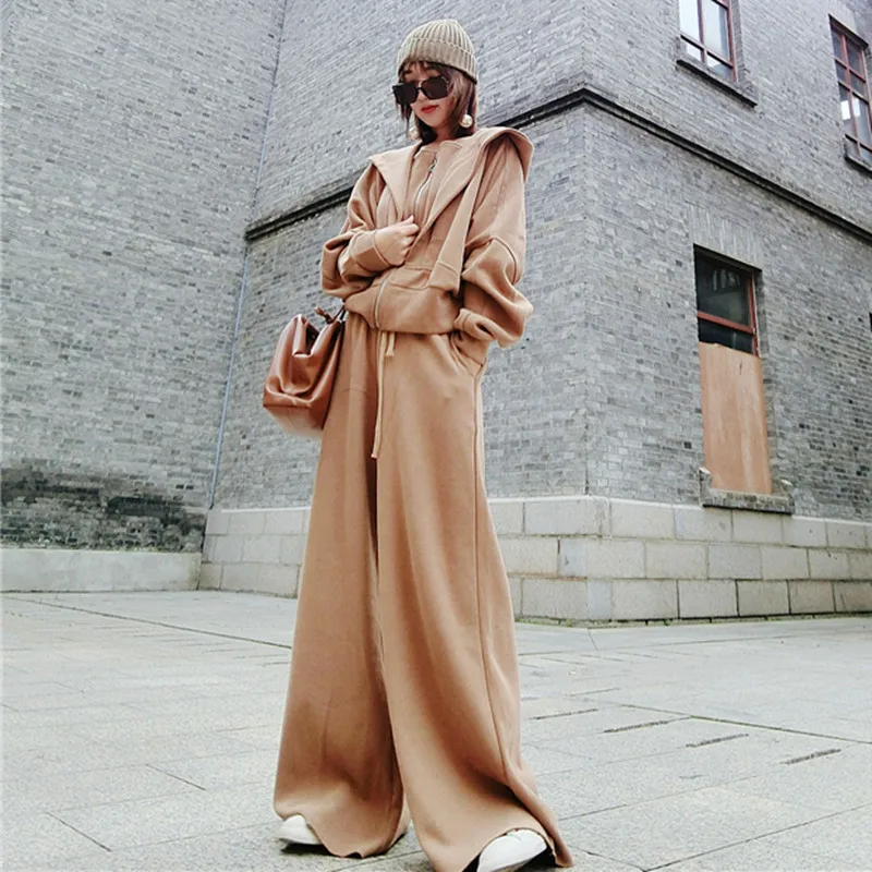 2022 high quality custom zipper women hoodie sweatsuit set comfy cotton hooded workout hoodie women