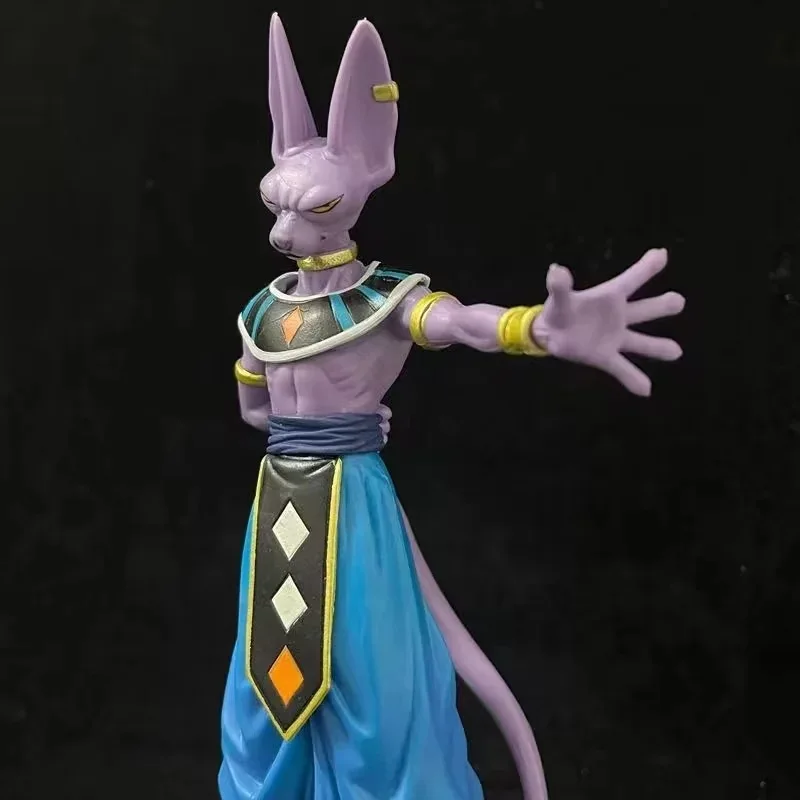 10-17cm Anime Dragon DBZ Character Whis and Beerus Model with base Plastic Crafts for decoration