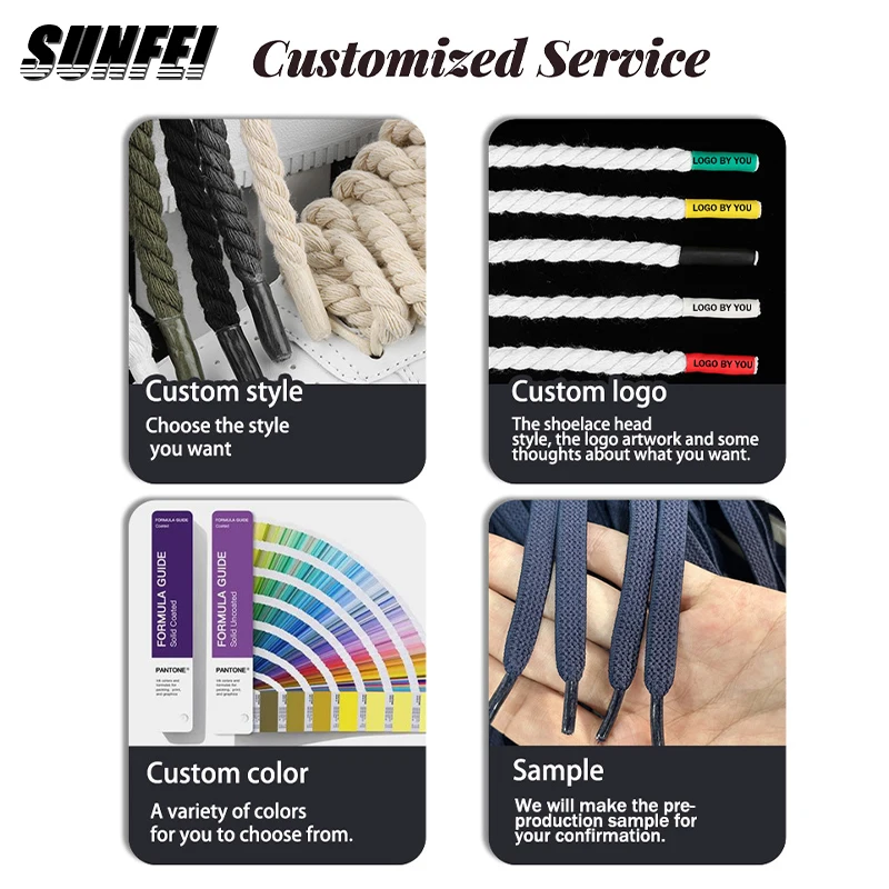 sunfei Multifunction Macrame Rope Twisted String Cotton Cord Rope shoelaces Round Colorful Twisted cord shoe laces