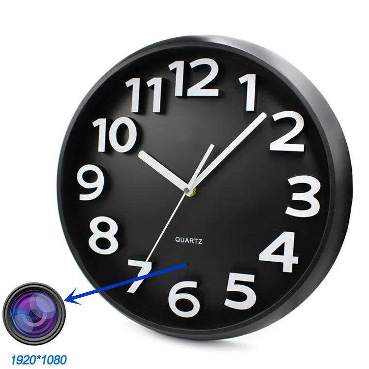 Best Seller Hidden Camera P2P  WIFI  APP Remote Control wall hanger clock camera Spy Clock spy Camera dvr