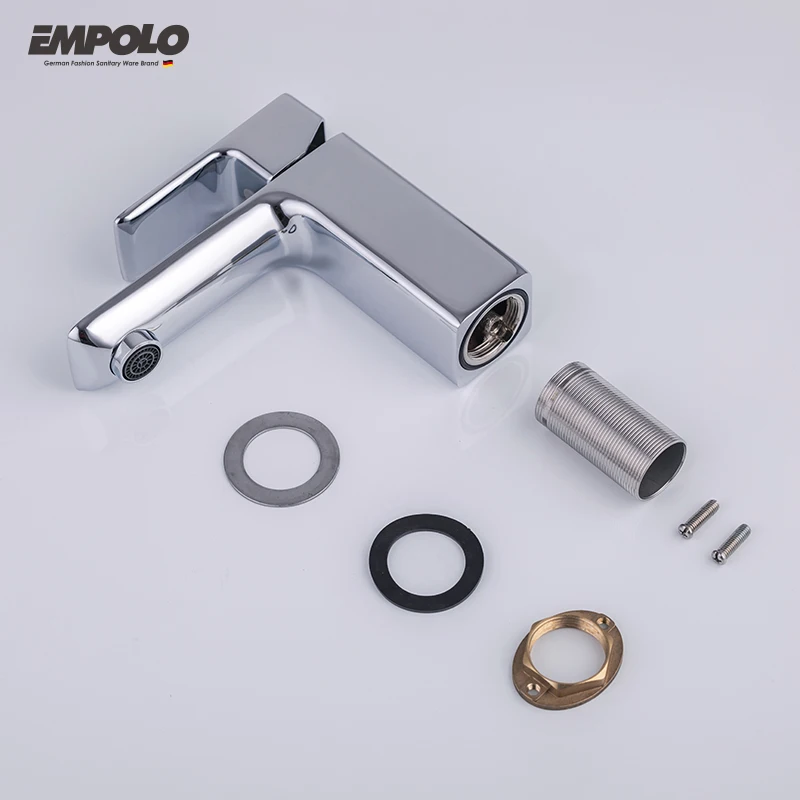 Empolo Hot Sale Basin Faucets UK Bathroom Luxury Brass Faucet Water Waterfall Tap Basin Faucet Mixer
