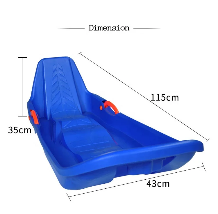 Big Snow Sledge Play Sled Sleigh Foot Brakes and Steering Scooter Toboggan Winter Outdoor Activities for Kids,Guys,