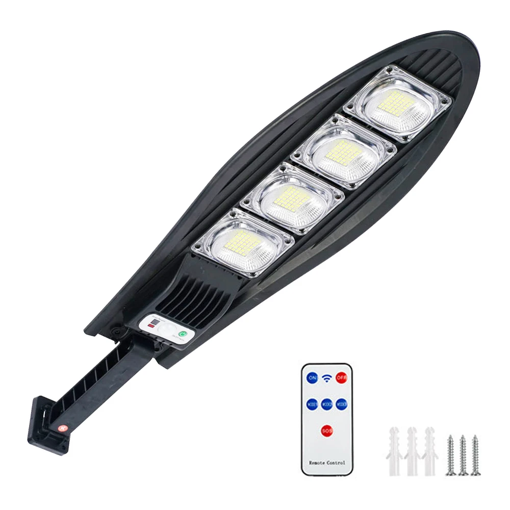 Modern Outdoor Wireless Remote Control Waterproof IP65 Solar Sensor Street Light  30w 60w 100w 200w Led Solar garden light