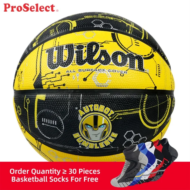 Proselect Black Color 27.5 Inch Size 5 Rubber Basketball